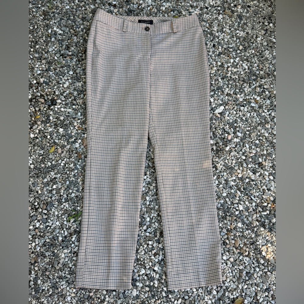 Talbots "Signature" straight-leg plaid dress pants - size 6P